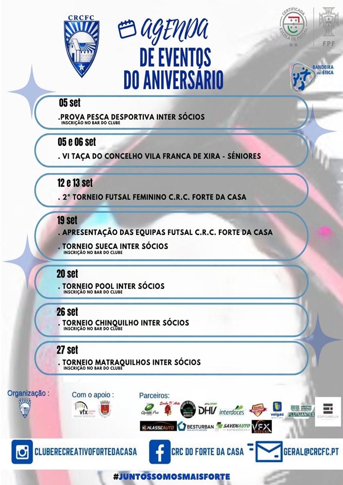 Eventos de Aniversário do CRC do Forte da Casa
